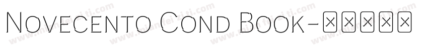 Novecento Cond Book字体转换